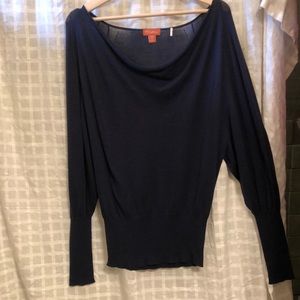Tommy Bahama Lightweight batwing sweater S/M navy